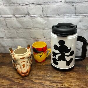 Disney Mickey Mouse Whirley Travel Mug Applause Giraffe Ceramic Mug Pirate Cup